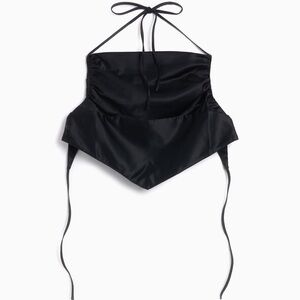 Jordan x Travis Scott Women's Black Satin Halter Top